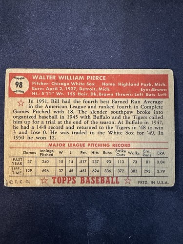 1952 Topps 7-Card Lot Excellent Condition Vern Stephens, Sam Jethroe And Others - Picture 6 of 14