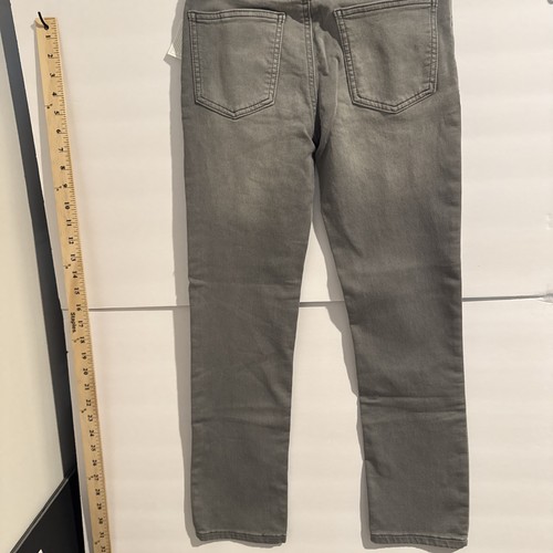 NWT Wonder Nation Slim Fit Adjustable Stretch Waist Denim Gray Boys Size 12 - Picture 5 of 6