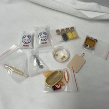 Bundle Lot Dollhouse Miniatures Realistic Accessories Kitchen Food Baking M27J