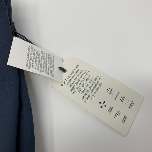 NWT Abercrombie & Fitch Men's Traveler Joggers 3.0 Navy Blue Size Large L - Photo 3/5