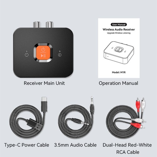 Brand New Bluetooth 6.0 Receiver 3.5mm Aux RCA Adapter for Speakers and Amp - Picture 20 of 20