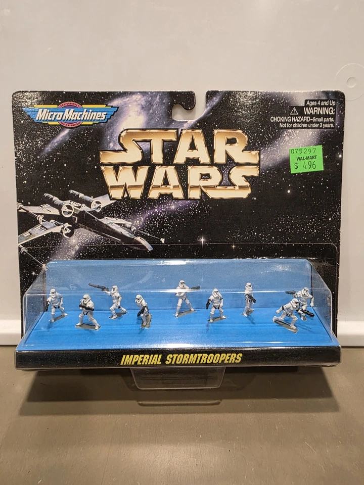 Lote de 4 bonecos Micro Machines Star Wars 1996 Trooper, Echo, Rebel, Imperial - Imagem 2 de 4