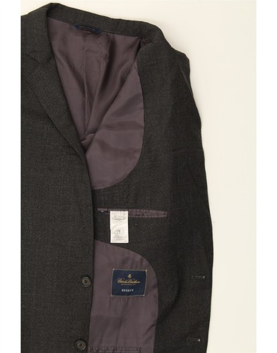 BROOKS BROTHERS Mens 2 Button Blazer Jacket IT 50 Large Grey Wool BY05 - Picture 4 of 4