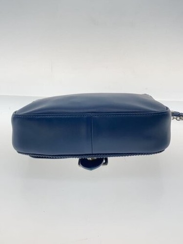 LONGCHAMP Chain Shoulder Bag Leather BLU - Picture 4 of 6