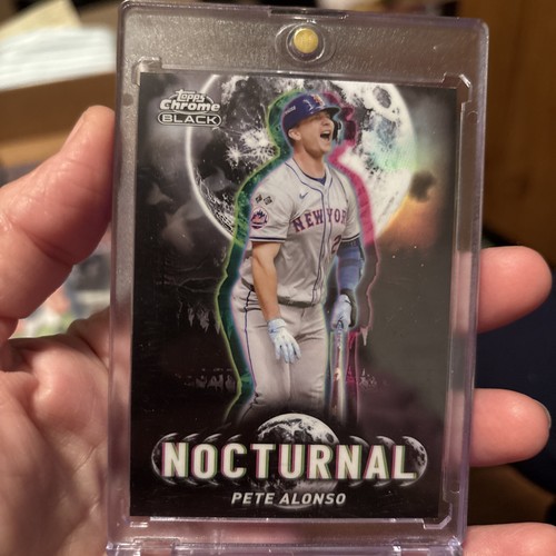 2025 Topps Chrome Black, Pete Alonso, #NOC-20, NOCTURNAL SP, New York Mets