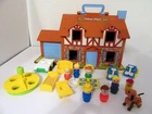 Vintage Fisher Price Little People Tudor Doll House 1980 With Accessories #952