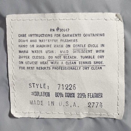 Penfield 80-20 Gänse/Federn Daunenjacken Weste blau Large Stil 71225 hergestellt in den USA - Bild 8 von 11