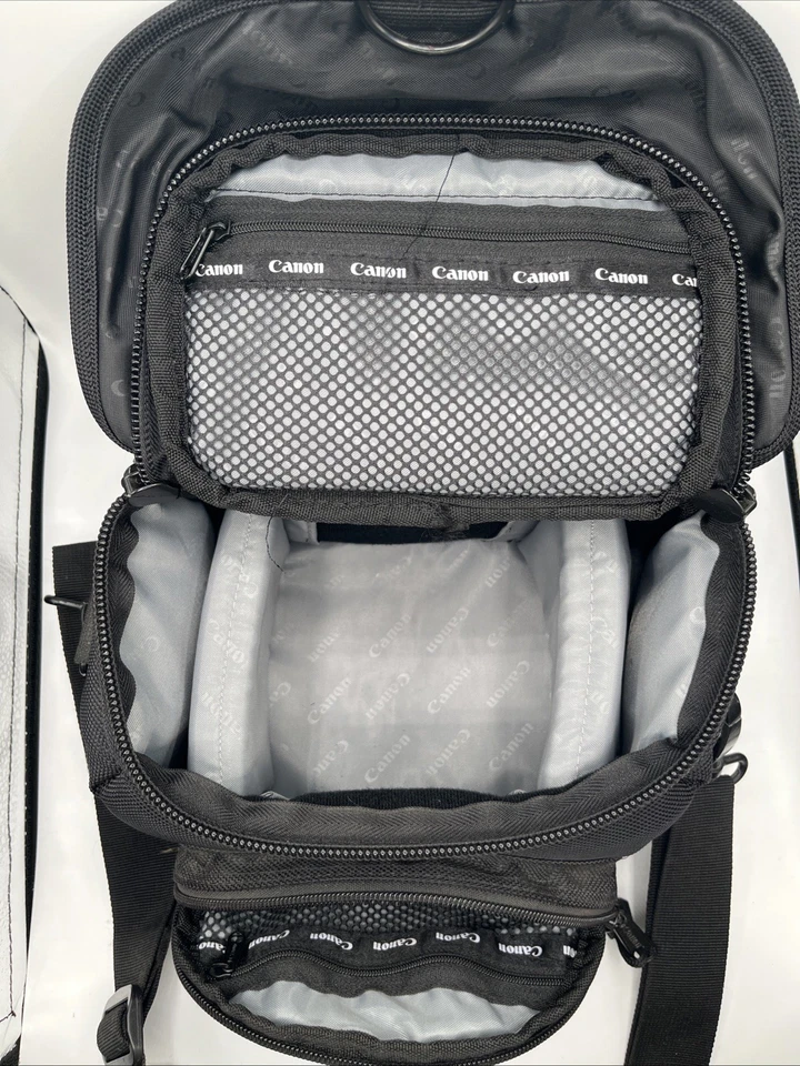 Canon Camera Bag W/ Shoulder Strap & Waist Strap 100EG Black & Green - Image 4 of 4