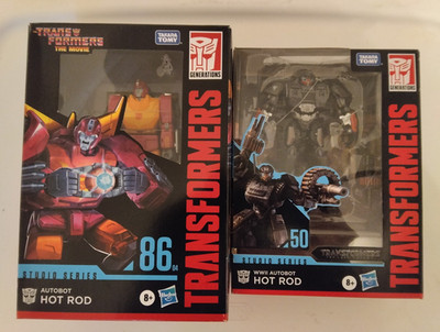 Hasbro Transformers Studio Series Autobot Hot Rod Transforming Figures Lot 2