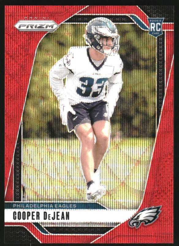 2024 Panini Prizm Red Wave Prizm #321 Cooper DeJean RC /149