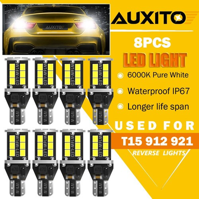 #ad LED Backup Lights Reverse White Bulbs 921 912 2835 916 922 T15 6500K Xenon White $19.69