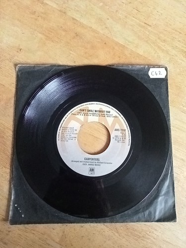 Carpenters 7" Single AMS 7318 Tested Calling Occupants Of Interplanetary Craft - Picture 7 of 7
