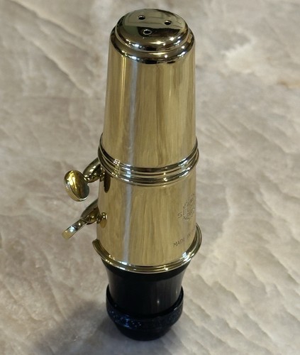 Vintage Henri Selmer Soloist C* Tenor Mouthpiece Long Scroll Shank Ligature Cap - Picture 6 of 19