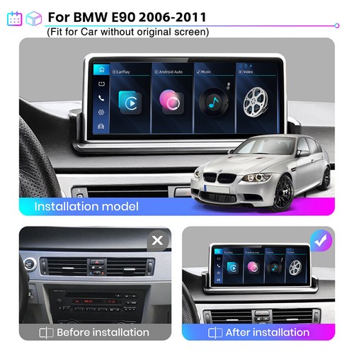 10.25" Car Display Linux GPS Stereo BT CarPlay For BMW 3 Series E90 E91 E92 E93 - Picture 5 of 17