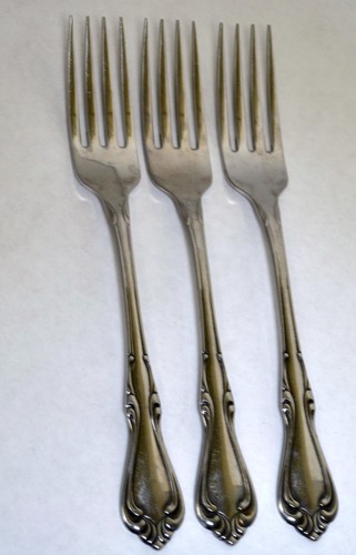 Wm. A. Rogers Oneida Edelstahl Sutton Place aka Baker Street 15 Teile 3 Gedecke - Bild 4 von 7