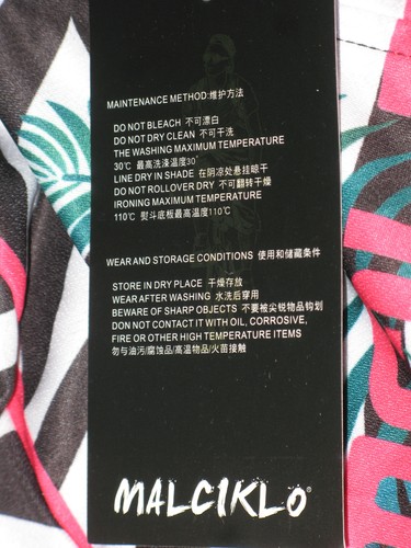 Malciklo 2-teiliges Set Radtrikot + Trägerhose Damen Größe L Tropical Print USA Versand - Bild 4 von 4