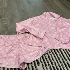 Honeydew Morning Dew Short Long Sleeve Shortie PJ Set Women  s Size: Large NWT