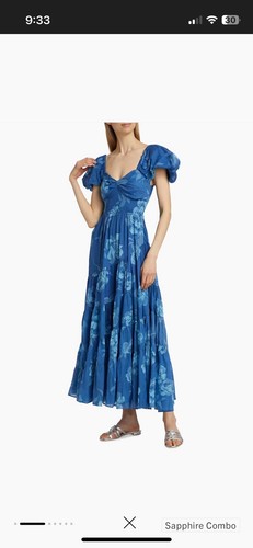 Free People Sundrenched Floral Tiered Maxi Sundress Medium M NEW - Picture 8 of 9