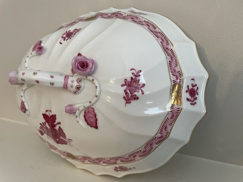 Herend Chinese Bouquest Raspberry Tureen with Lid - Picture 6 of 22