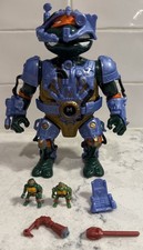 1996 TMNT Turtle In A Turtle Michealangelo?s Cyber-Command Playset - Great Set
