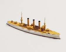 Navis 333 US Armored Cruiser Brooklyn White/Gold 1/1250 Scale Model Ship