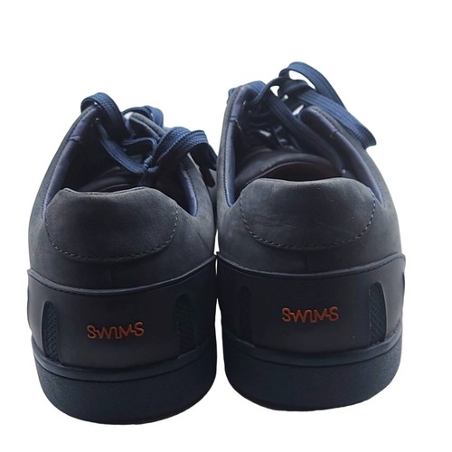 SWIMS Breeze Tennis Leder Turnschuhe Herren Größe 9 marineblau neu ohne Etikett Freizeit - Bild 4 von 6
