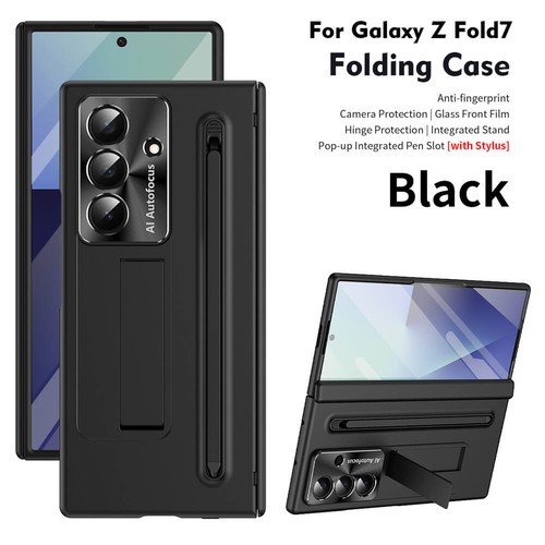 Für Samsung Galaxy Z Fold 7 6 Stoßfest Scharnier Hülle Ständer Display Cover mit Stift A - Bild 6 von 21