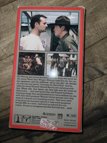 Stripes VHS 1981, 1987 Bill Murray **Buy 2 Get 1 Free** - Picture 3 of 6