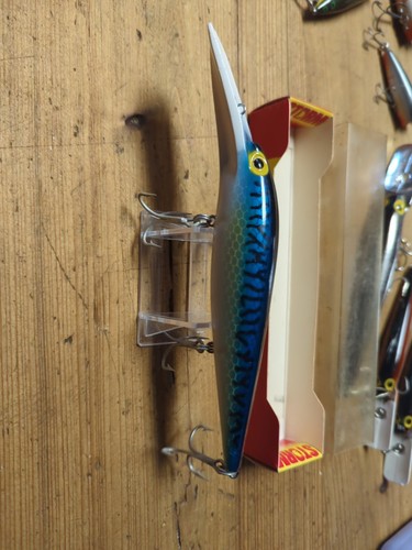 Storm Big Mac DR44 Blue Mackerel Rare Old Slide Box Pre Rapala Crankbait Lure NI - Picture 3 of 5