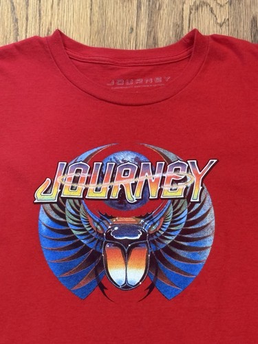 Camiseta JOURNEY ESCARABAJO Y ORB Hombre~GRANDE~S/S ROJA 100% Algodón - Imagen 2 de 4