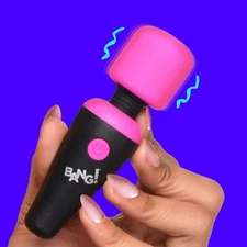 Massager Miniature Pink Silicone Mini Massage Wand Powerful Little Rechargeable