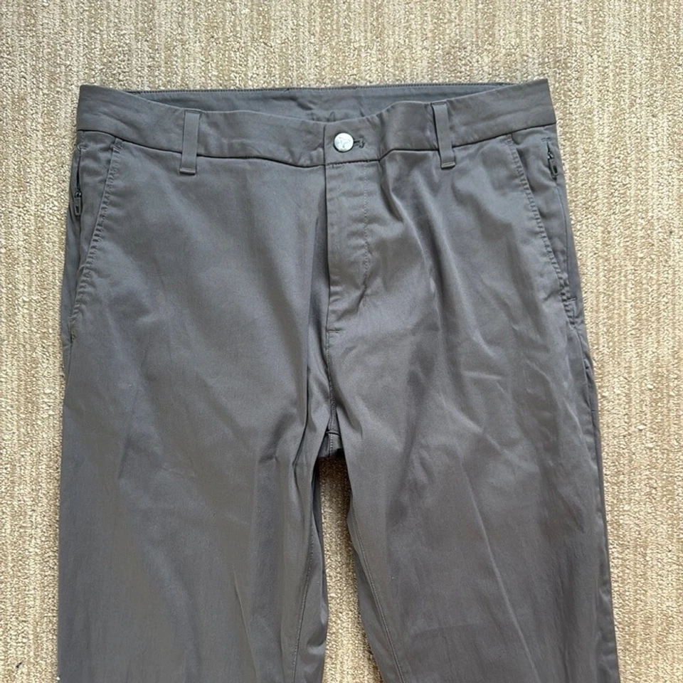 Birddogs Boomstick Cinza Chino Jogger Masculino 34x30 Forrado Elástico Performance - Imagem 2 de 4