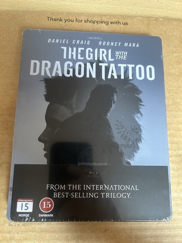 The Girl With The Dragon Tattoo (2011) Rare Blu-Ray SteelBook NEW & SEALED