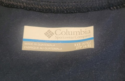 Boy's Columbia Omni-Wick Long Sleeved Shirt Size XXS (4-5) Bear/ Navy Blue NWT - Picture 6 of 9