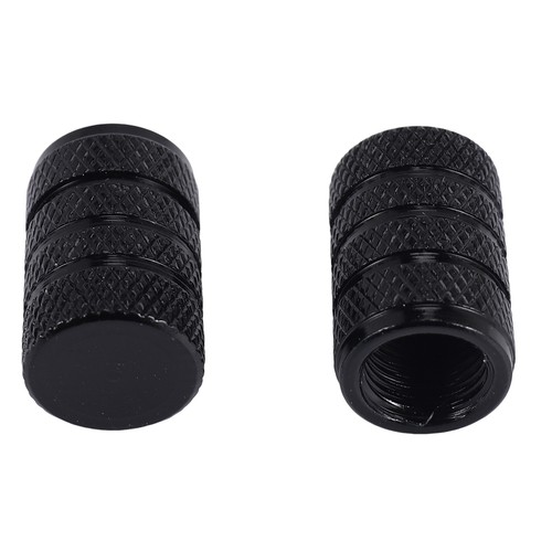 4 Pcs Black Car Vehicle Tyre Tire Stem Decorative Dust Cover W7S97318 - Picture 7 of 7