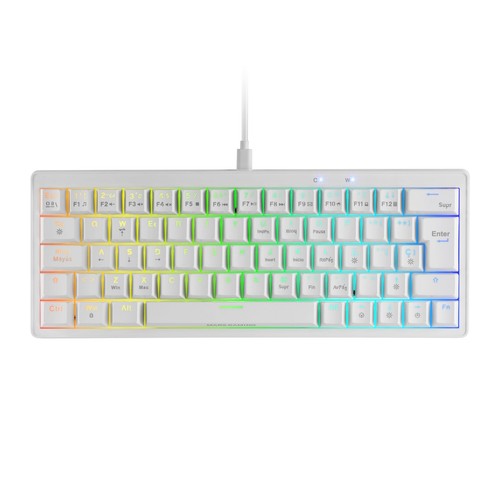 MARSGAMING MKMINIPRO, Ultra-Compact 60% Mechanical Keyboard, Hot-Swap Mechanical
