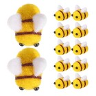  3 Count Milisten Felt Bees for Crafts Decoration Hat Decorations