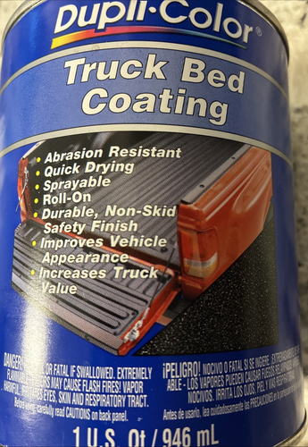 Dupli-Color TRQ254 Black 32 oz Poly Truck Bed Coating 1 quart 1qt (946mL) - Bild 1 von 5