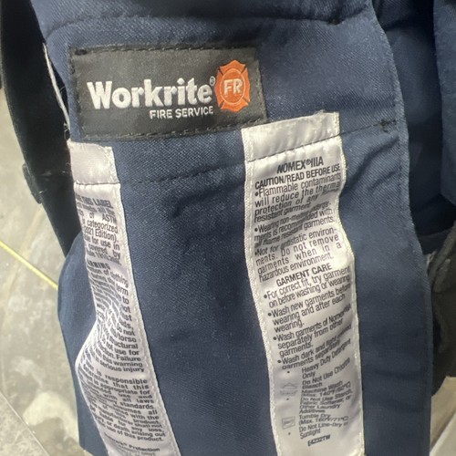 Workrite 36x34 Pants Fire Resistant FR 2112 Nomex ARC 7 Firefighter Black Police - Picture 3 of 5