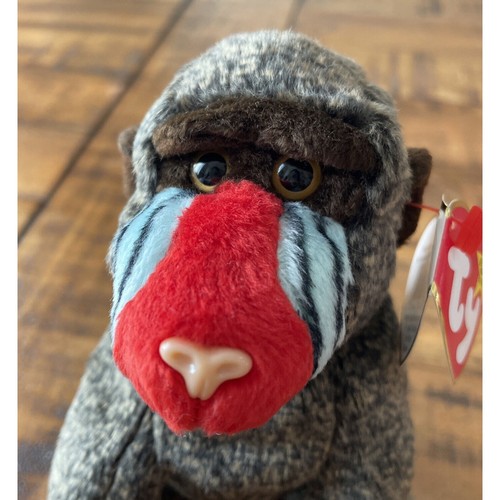 Cheeks the Baboon Ty The Beanie Babies Collection DOB May 18, 1999 Retired - Picture 2 of 10