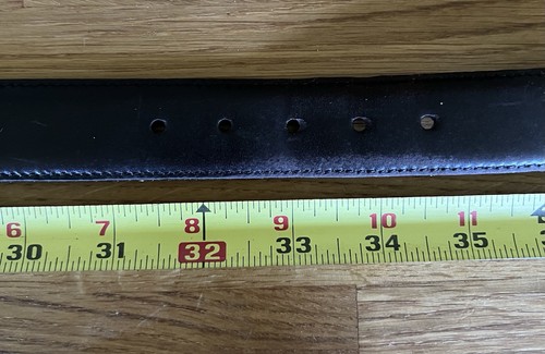 JOSEPH ABBOUD Brown Genuine Leather Belt Handcrafted In USA Men’s Sz 32 - Picture 11 of 11
