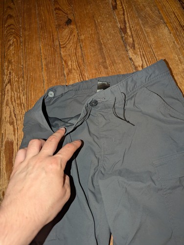 Rei Co-Op Sahara Convertible Pants Boys Size L Gray 28" Inseam Nylon Hiking - Picture 6 of 13