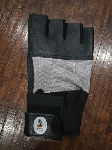 Ergodyne® Proflex Halbfinger Lederhandschuhe, mit Handgelenkstütze schwarz/grau Herren XL - Bild 1 von 4