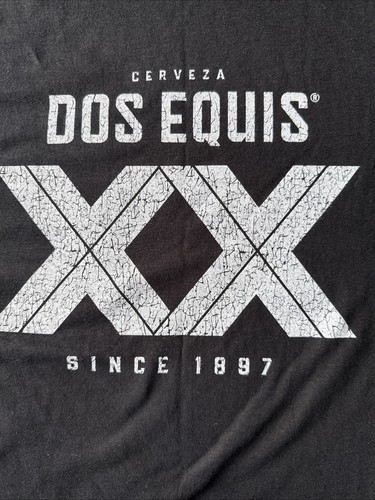 Schwarzes kurzärmliges Herren-T-SHIRT CERVEZA DOS EQUIS XX Since 1897 Größe M neu ohne Etikett - Bild 4 von 5