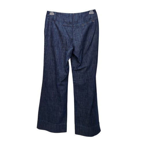 J. Jill Dark Wash Denim Wide Leg Trouser Pants Women's 6 - Picture 11 of 11