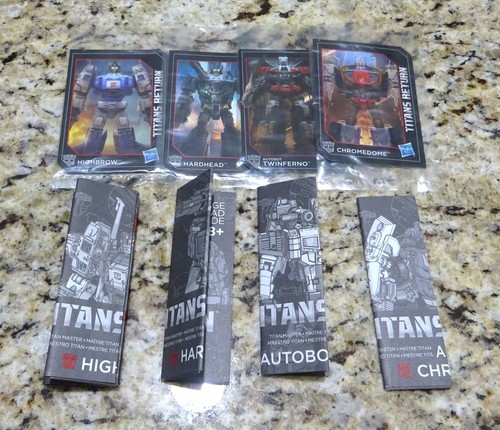 Transformers Titans Return Hardhead, Chromedome, Highbrow, Twinferno, Complete - Bild 6 von 6