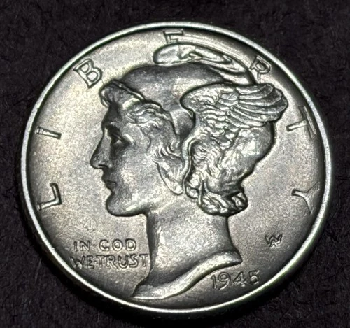 1945-P Mercury Dime Nice BU Uncirculated