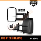 Pair Tow Mirrors for 1988-1998 Chevy GMC C/K 1500 2500 3500 Manual Glass Adjust