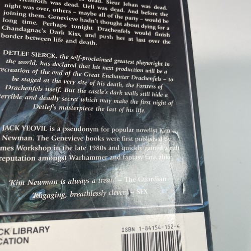 Warhammer Drachenfels Jack Yeovil / Kim Newman - Games Workshop Genevieve Novel - Picture 15 of 17