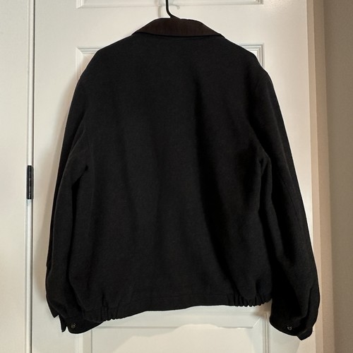 Vintage Club Room Full Zip Bomber Jacket Men’s Size L Lined Wool Blend Classic - Picture 2 of 11